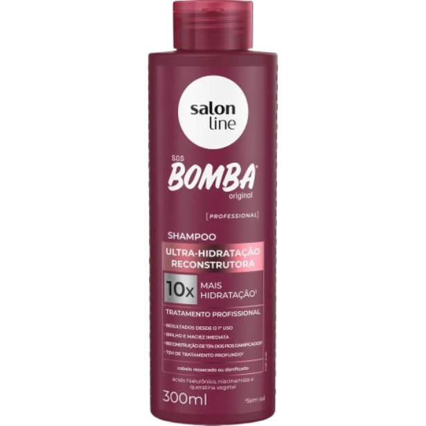 Shampoo Salon Line S.O.S Bomba Ultra-Hidratação Reconstrutora 300ml