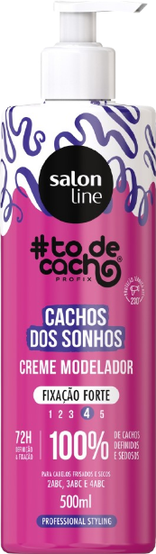 Creme Modelador Salon Line Cachos dos Sonhos - Fixação Forte 500ml
