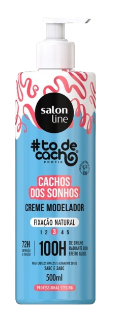 Creme Modelador Salon Line Cachos dos Sonhos - Fixação Natural 500ml
