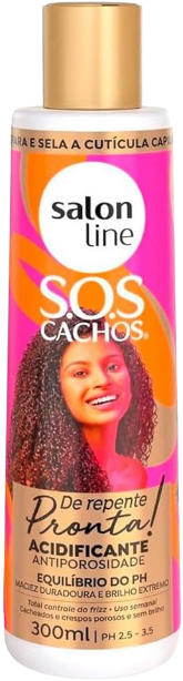 Acidificante Antiporosidade Salon Line S.O.S Cachos 300ml