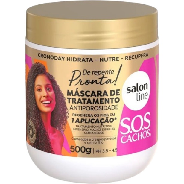 Máscara de Tratamento Antiporosidade Salon Line S.O.S Cachos 500g