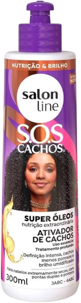 Ativador de Cachos Salon Line S.O.S Cachos Super Óleos 300ml