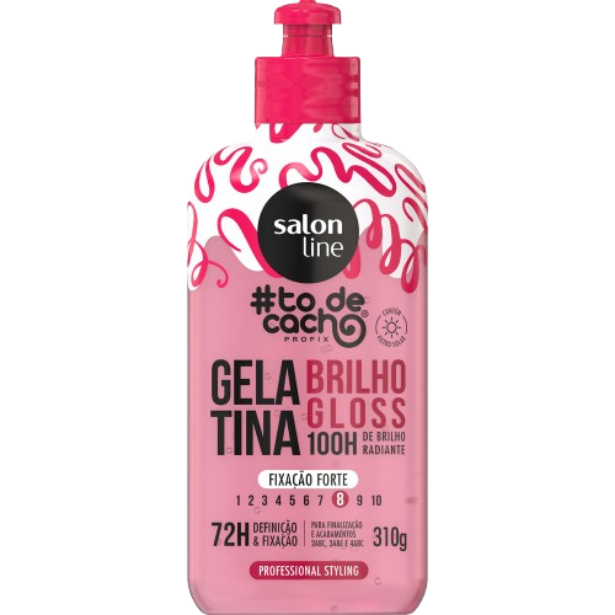 Gelatina Salon Line Brilho Gloss - Fixação Forte 310g